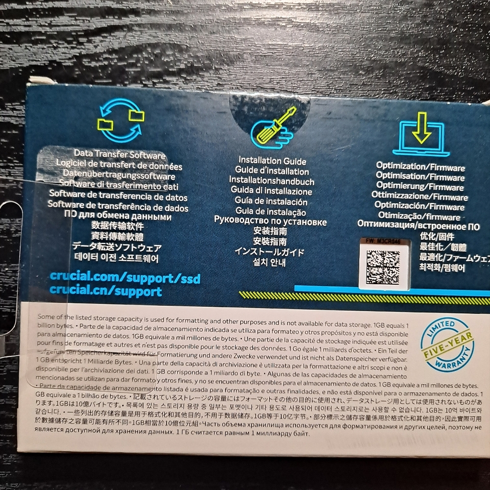 NIB Crucial MX500 1000GB Solid State Drive - Picture 2 of 4